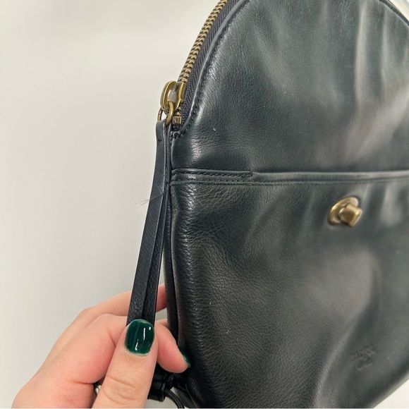 Margot New York Camille Black Leather Backpack - Picture 3 of 10